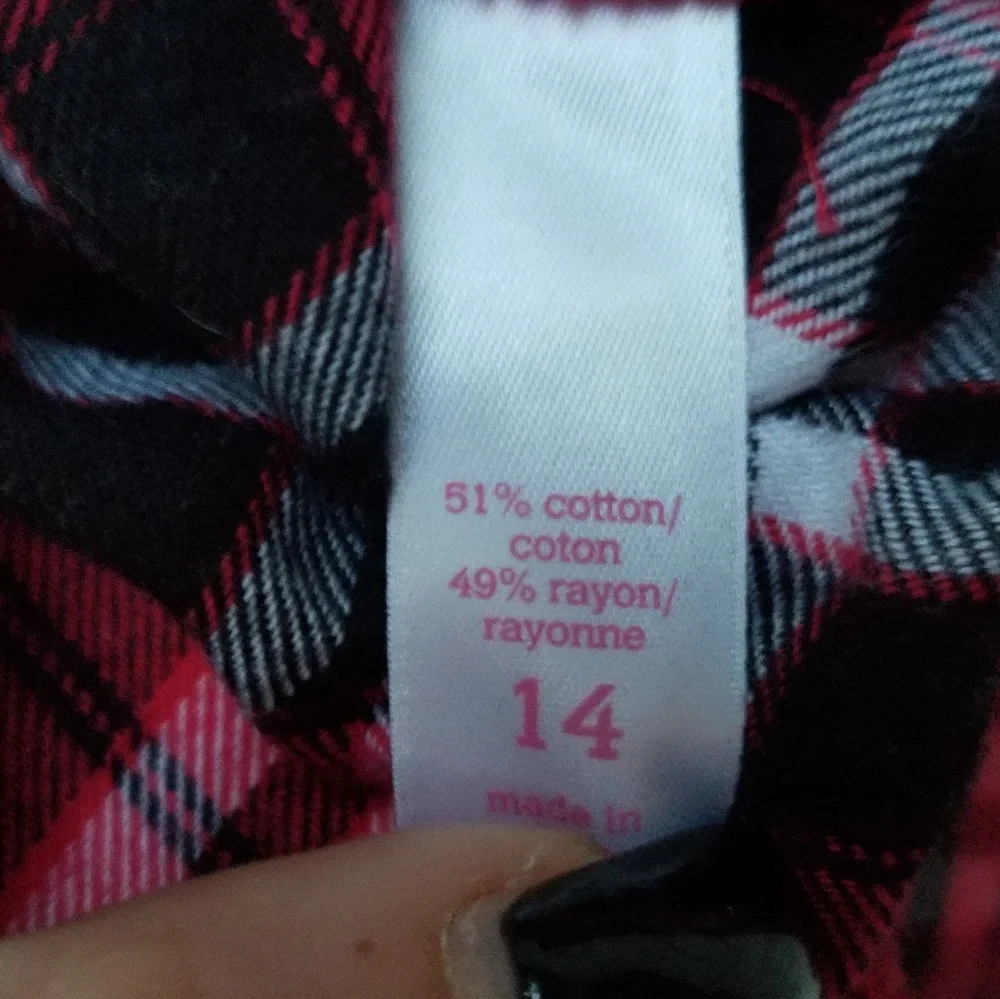 Justice Plaid Flannel